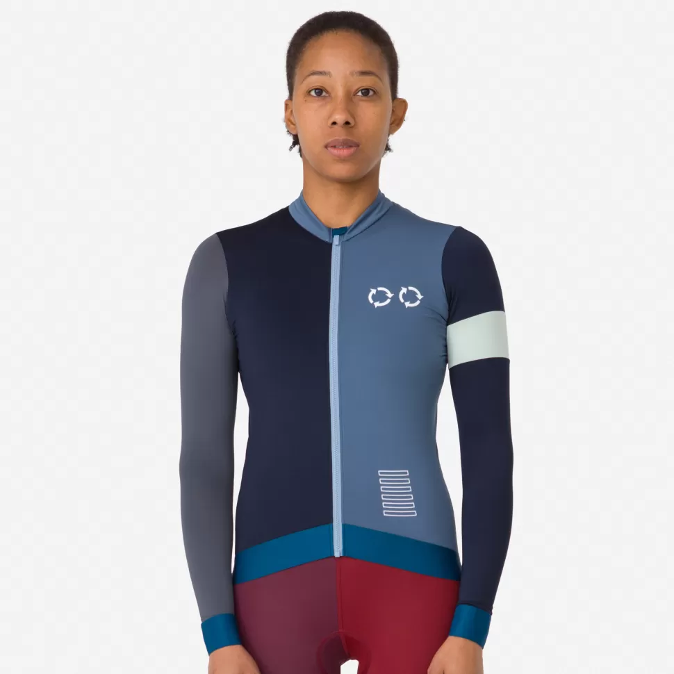 Rapha Jerseys>Excess Women'S Pro Team Long Sleeve Training Jersey Multicolour