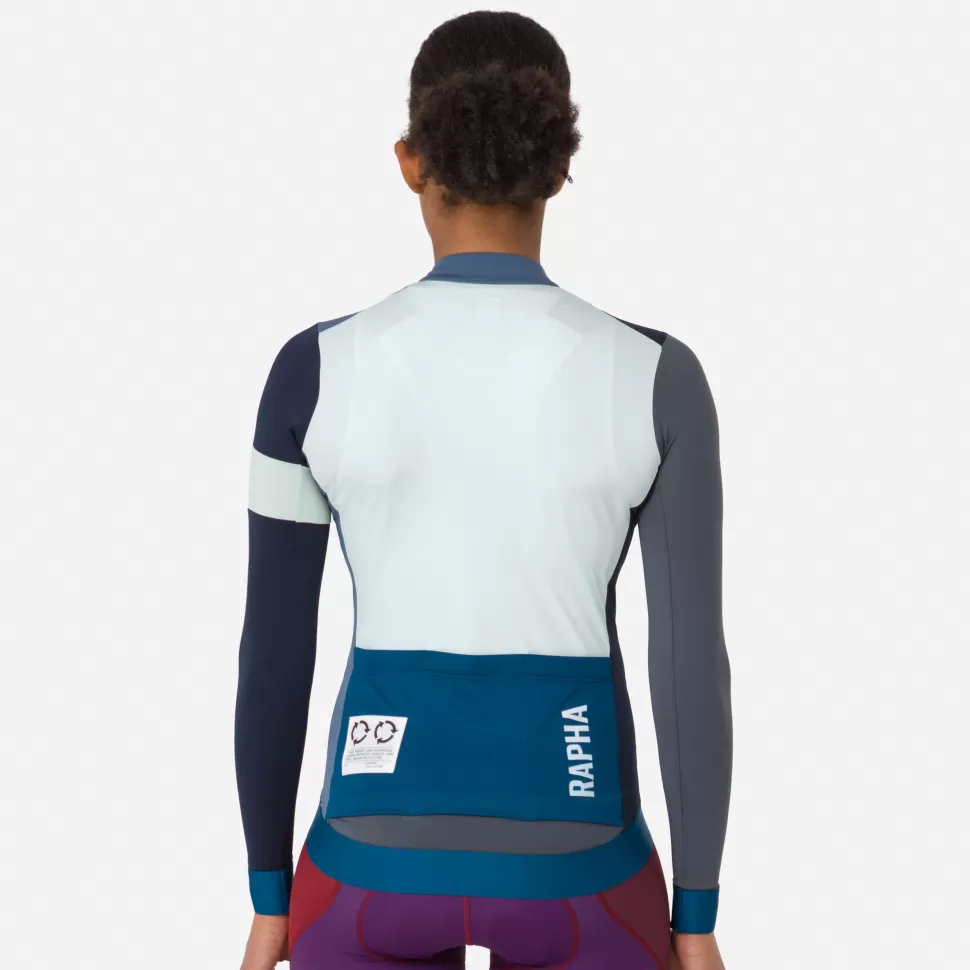 Rapha Jerseys>Excess Women'S Pro Team Long Sleeve Training Jersey Multicolour