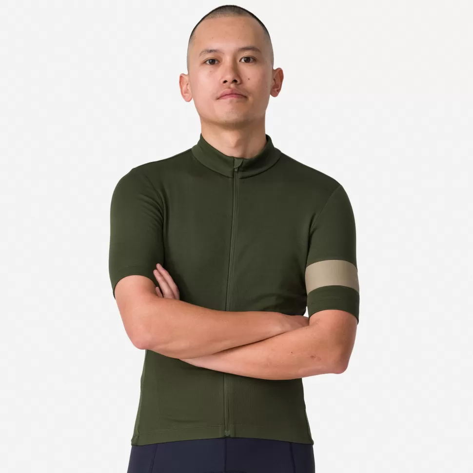 Rapha Jerseys>Men'S Classic Jersey Deep Olive Green/Olive Green