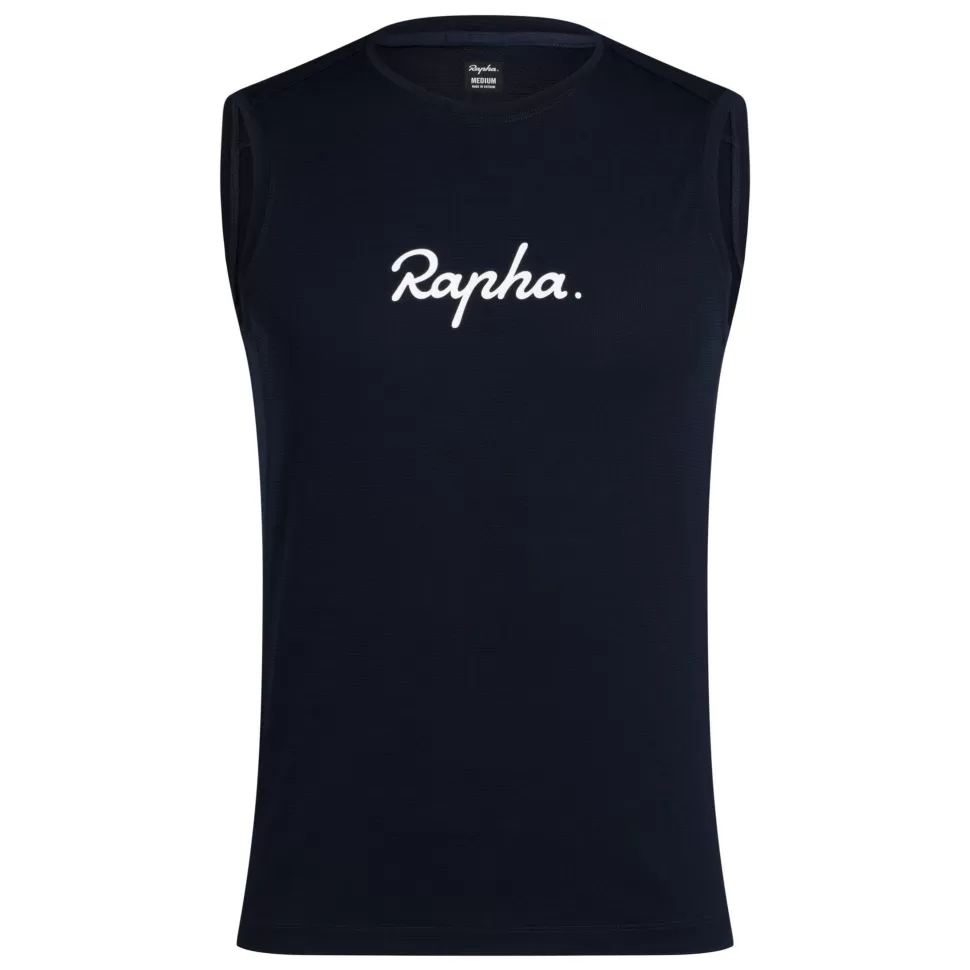 Rapha Jerseys>Men'S Indoor Training T-Shirt Dark Navy/White