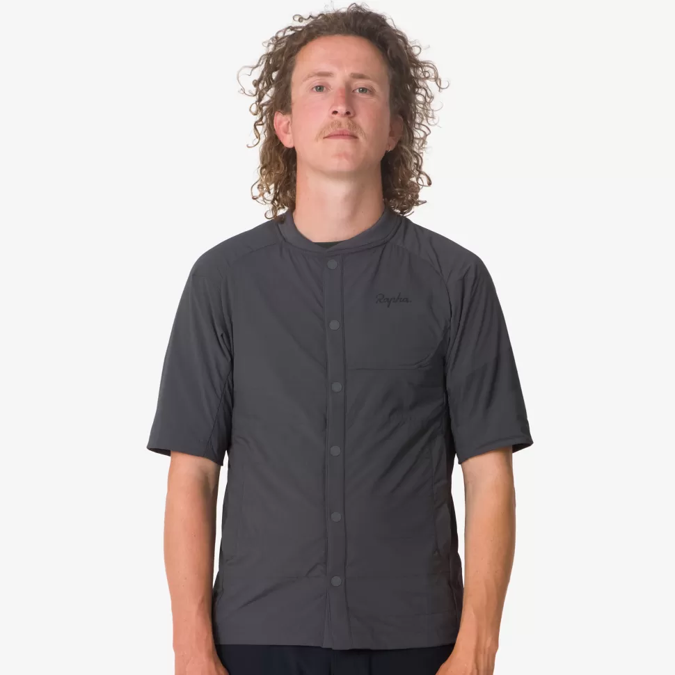 Rapha Jerseys, Jackets & Tops>Men'S Trail Insulated Short Sleeve Jacket Dark Grey/Black