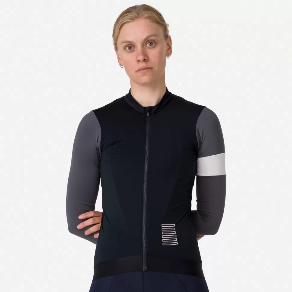 Rapha Jerseys>Women'S Pro Team Long Sleeve Training Jersey Black/Carbon Grey