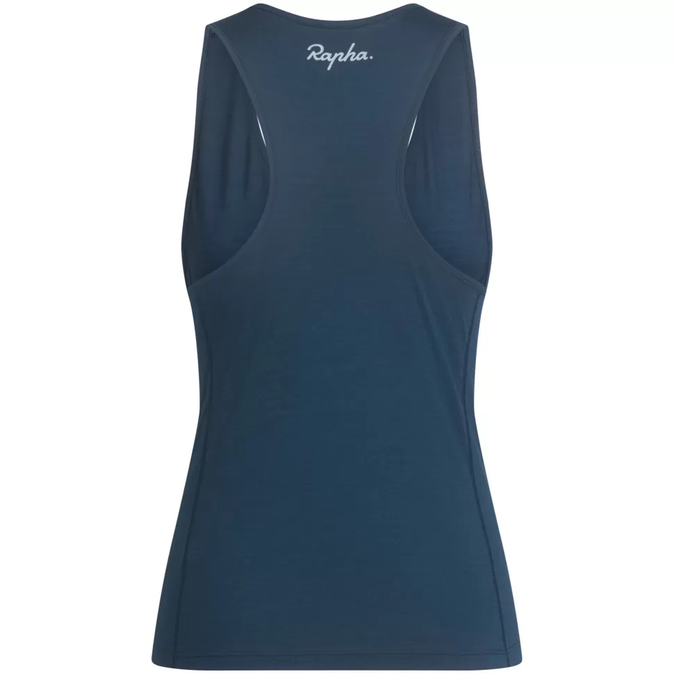 Rapha Jerseys, Jackets & Tops>Women'S Trail Merino Tank Deep Blue/Black