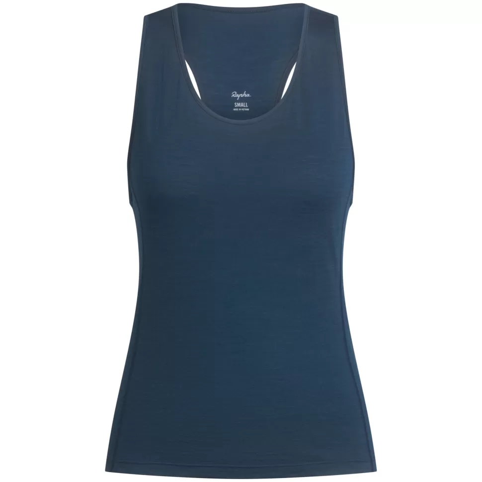 Rapha Jerseys, Jackets & Tops>Women'S Trail Merino Tank Deep Blue/Black