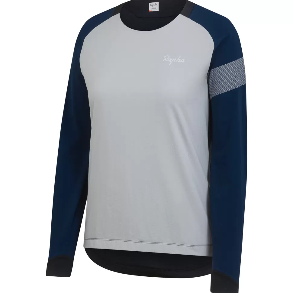 Rapha Jerseys, Jackets & Tops>Women'S Trail Windblock Jersey Black/Light Grey/Navy