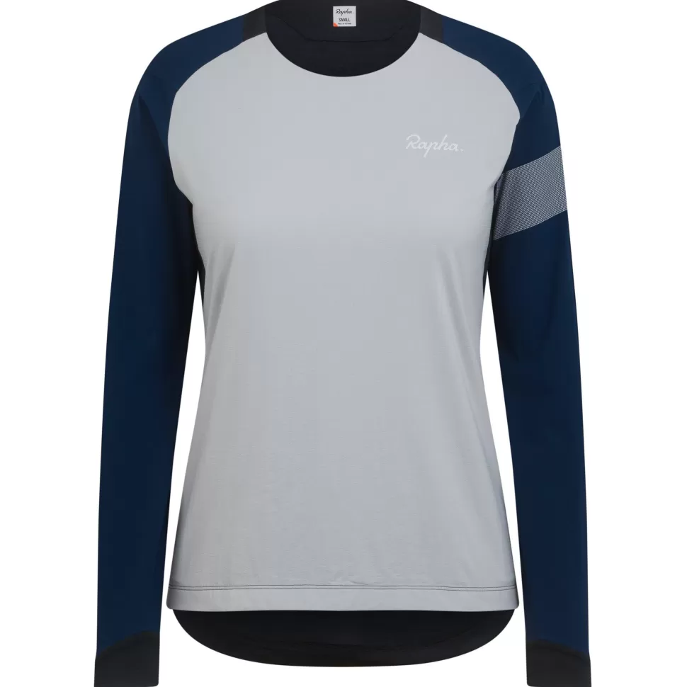 Rapha Jerseys, Jackets & Tops>Women'S Trail Windblock Jersey Black/Light Grey/Navy